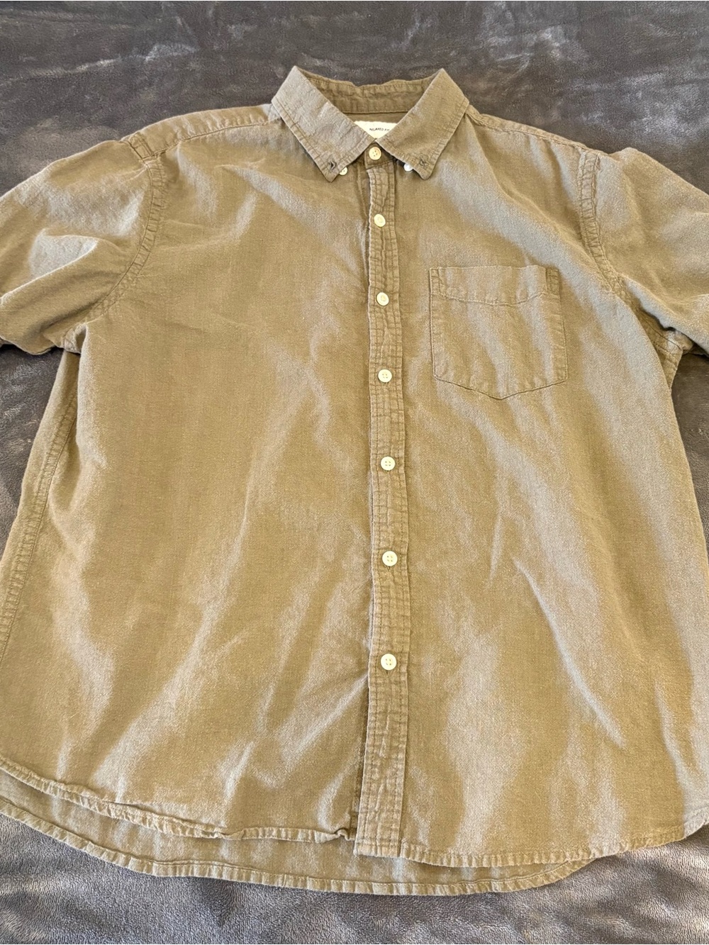 Old Navy Olive Green Button-Down Casual Shirt